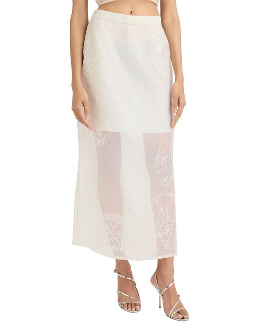Cinq À Sept White Etta Skirt