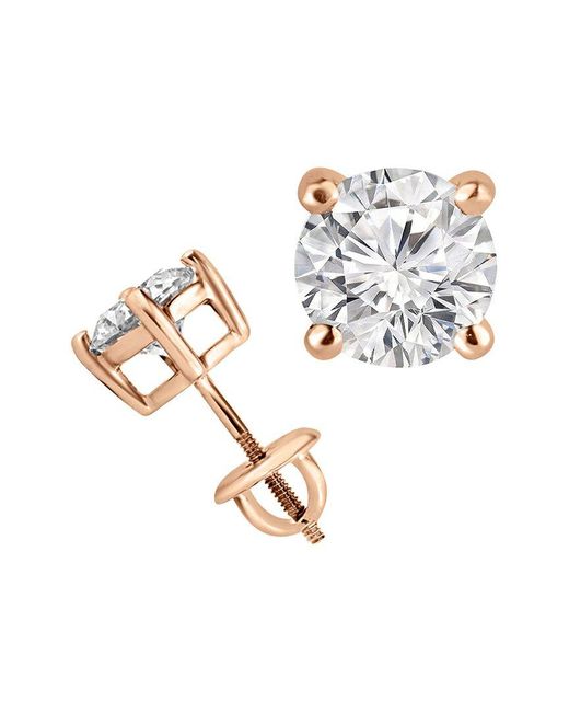 Lab Grown Diamonds White 14K 1.50 Ct. Tw. Lab-Grown Diamond Earrings