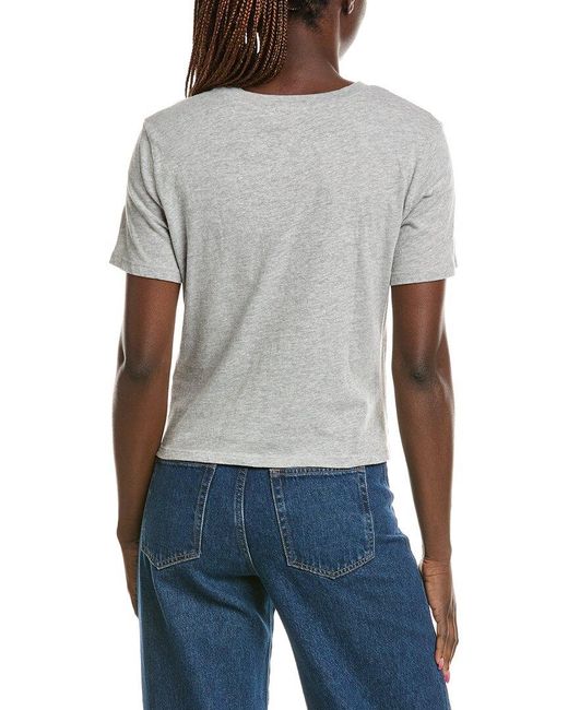 Michael Stars Blue Hollis Criss Cross T-Shirt
