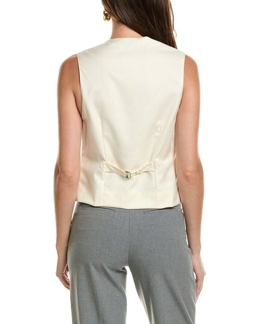 Officine Generale White Officine Generale Cleo Wool Vest