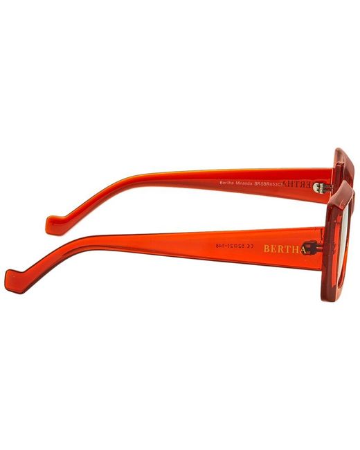 Bertha Red Brsbr053c5 51mm Polarized Sunglasses