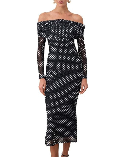 Ariele Tesoro Black Midi Dress