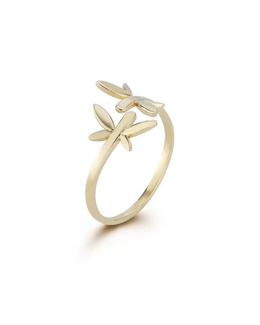 Ember Fine Jewelry Metallic 14k Diamond Dragonfly Ring