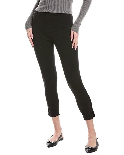 Akris Black Wool & Silk-Blend Pant
