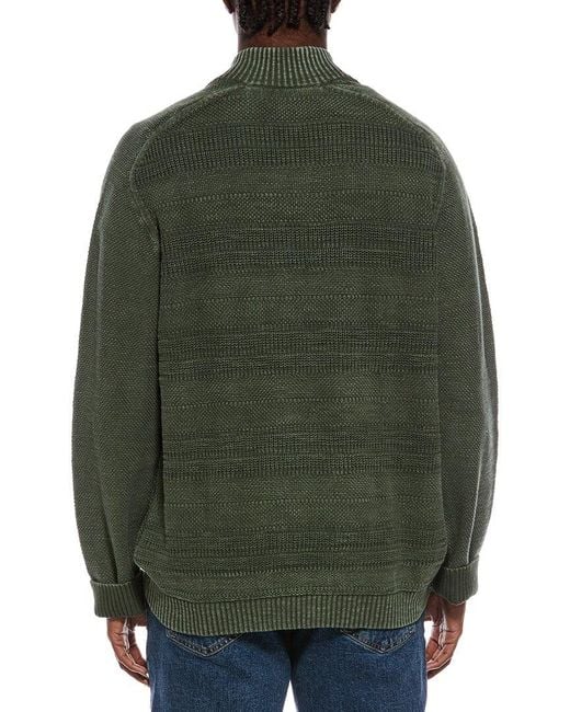 Tommy Bahama Green Saltwater Textured 1/2-Zip Pullover for men