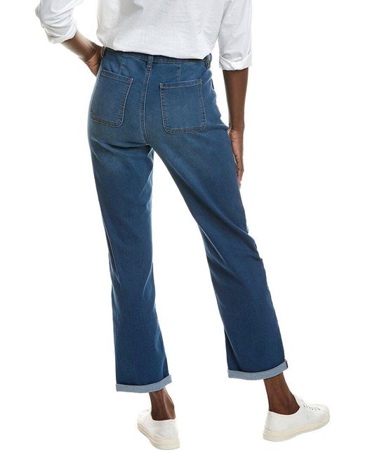 Jones New York Blue Lexington Girlfriend Jean