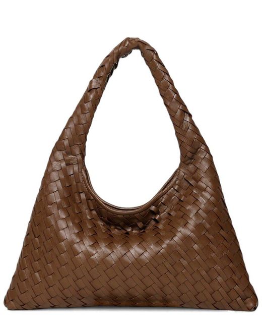 Walter Baker Brown Haven Mini Leather Hobo Bag