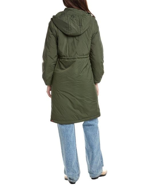 Hunter Green Isabelle Longline Coat
