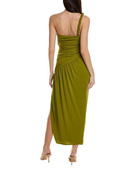 Nicholas Green Nala Draped Asymmetrical Gown