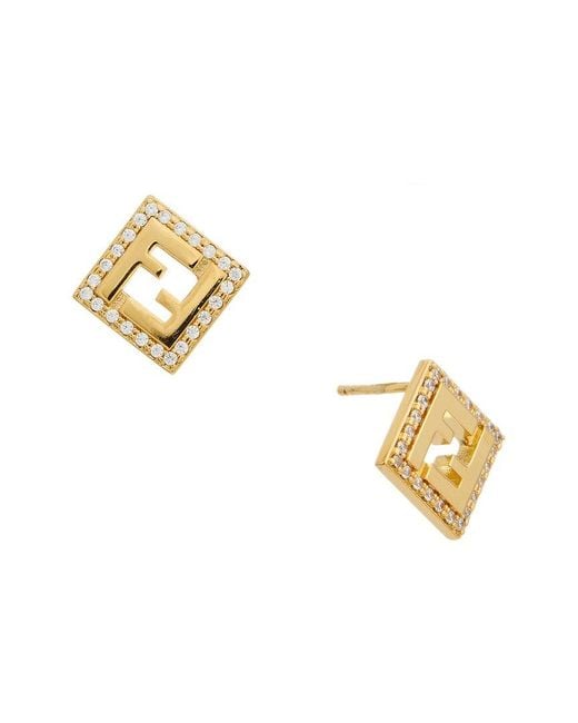 Fendi Metallic Forever Earrings