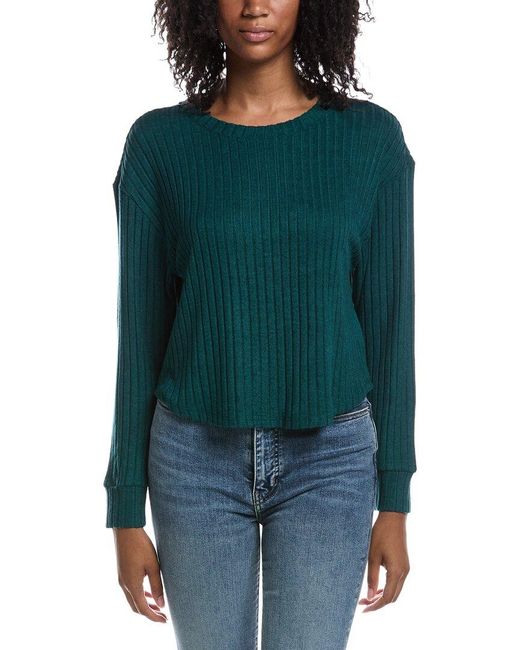 Z Supply Green Elfie Rib Top