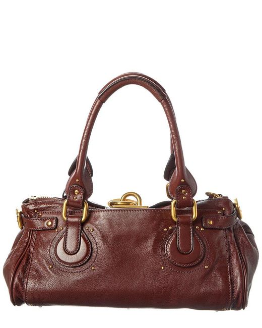 Chloé Brown Paddington Leather Satchel