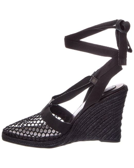 Christian Louboutin Blue Cotton Mesh Sandal