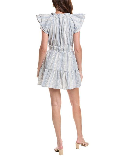 Marion Blue Floral Mini Dress