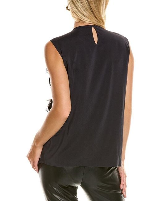 Brunello Cucinelli Black Silk-blend Top