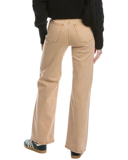 Re/done Black 70's Ultra High-Rise Washed Khaki Wide Leg Jean