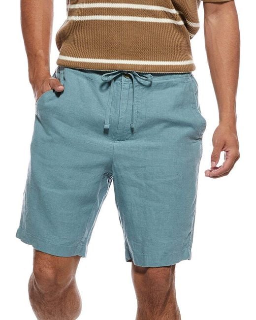Vince Blue Lightweight Hemp Short for men