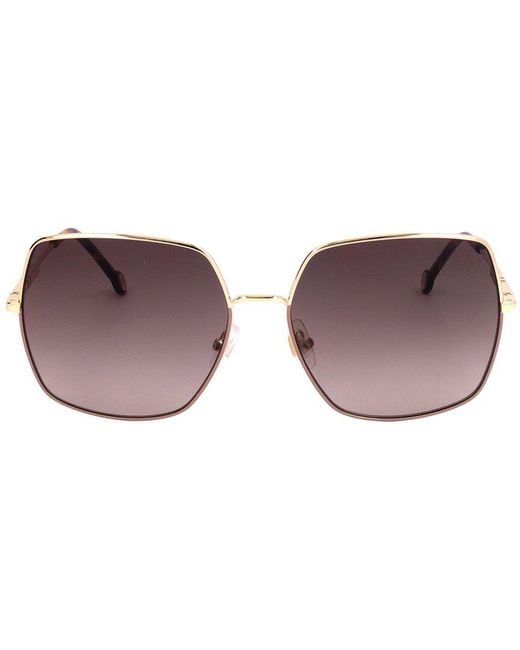 Carolina Herrera Brown 60Mm Sunglasses
