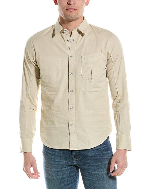Rag & Bone Natural Garment Dyed Arrow Shirt for men