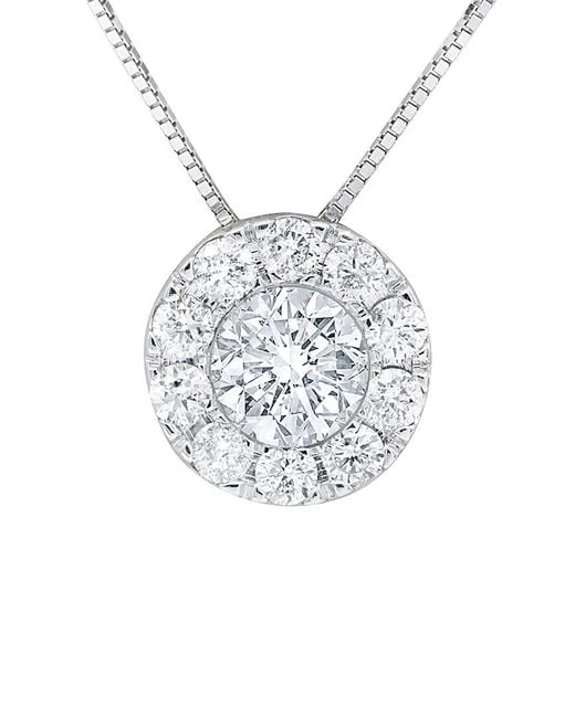 Diana M White Fine Jewelry 14k 0.75 Ct. Tw. Diamond Necklace