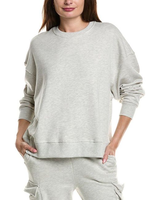 WeWoreWhat Gray Crewneck Sweatshirt