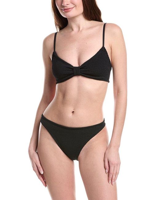 Hunza G Black Hunza G 2Pc Alicia Bikini Set