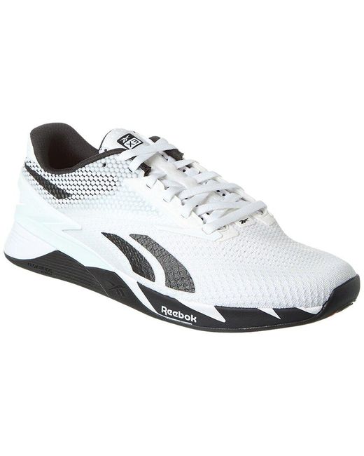 Reebok White Nano X3 Sneaker for men
