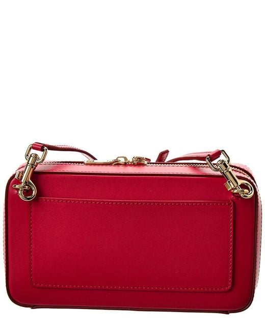 Dolce & Gabbana Red Dg Small Leather Camera Bag