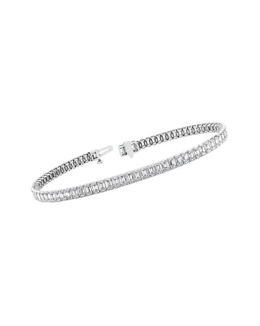 Lab Grown Diamonds White 14K 6.48 Ct. Tw. Lab-Grown Diamond Tennis Bracelet