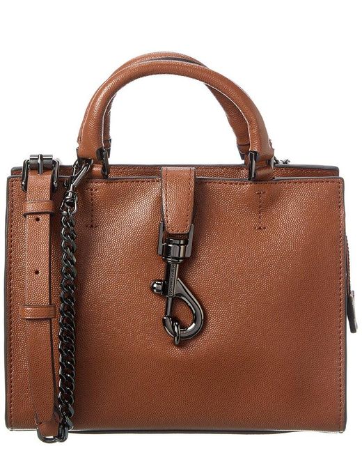 Rebecca Minkoff Rider Mini Tote Leather Crossbody in Brown Lyst UK