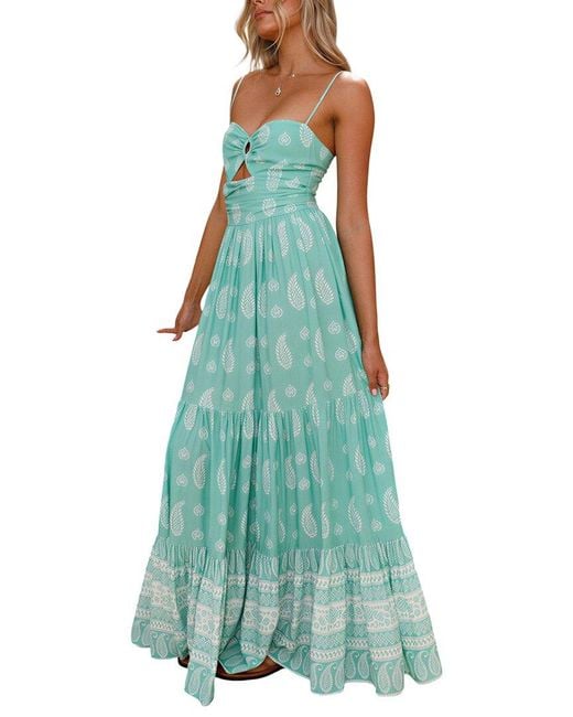 ENJOY PETRA Green Midi Dress