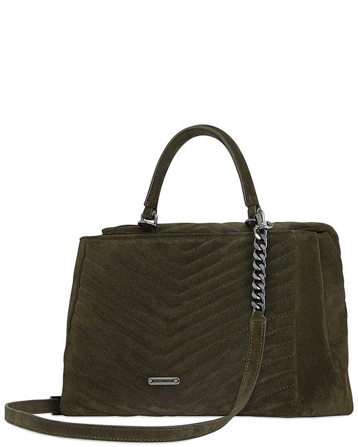 Rebecca Minkoff Black Edie Chevron Quilt Leather Shoulder Bag