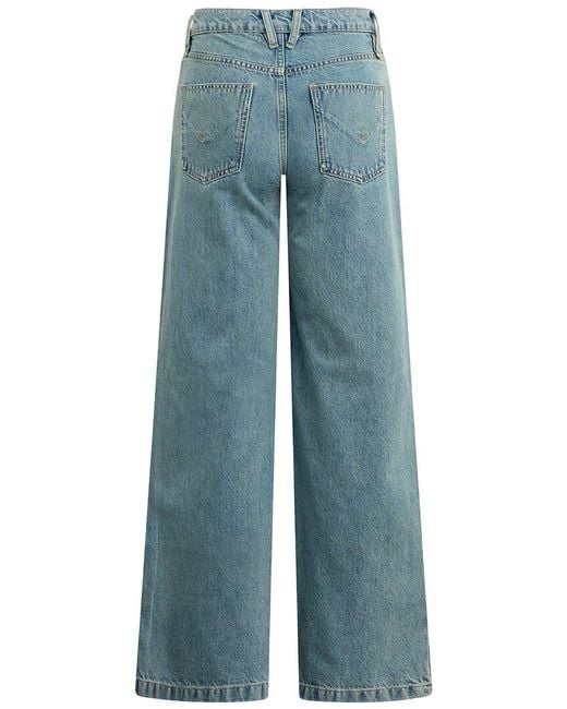 Hudson Blue Rylee Low-Rise Loose Pant With Patch