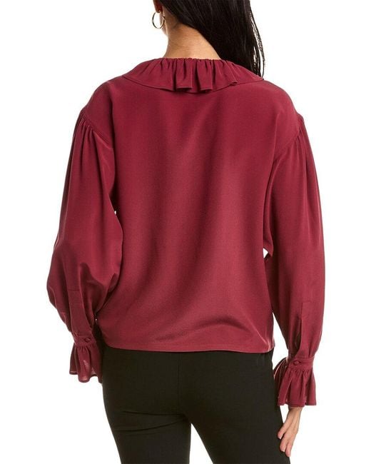 Etro Red Silk Shirt