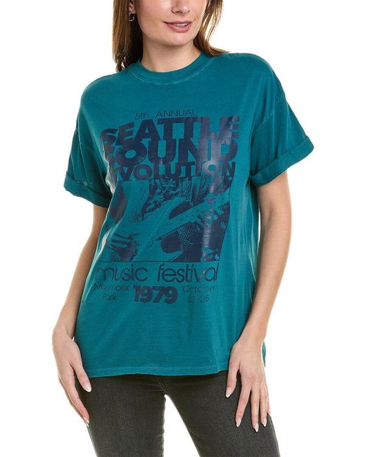 Girl Dangerous Blue Seattle Sound Revolution T-shirt