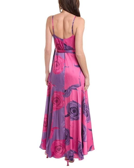 Hutch Pink Alden Maxi Wrap Dress