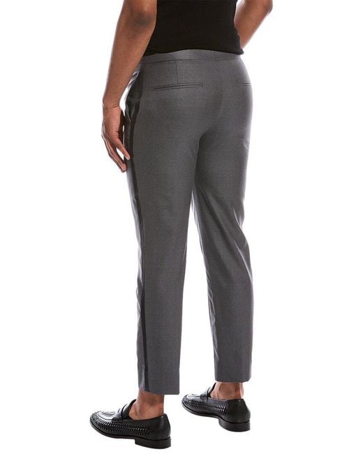 Brunello Cucinelli Black Wool & Silk-blend Pant for men