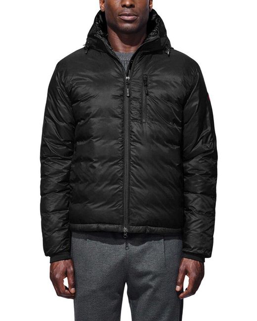 Canada Goose Lodge Down Hoodie in Black for Men Lyst Australia