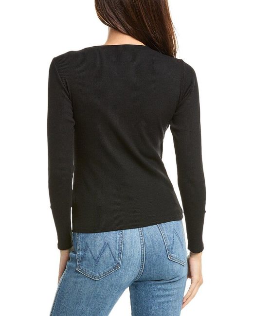 Grey State Black Long Sleeve Zoe Top