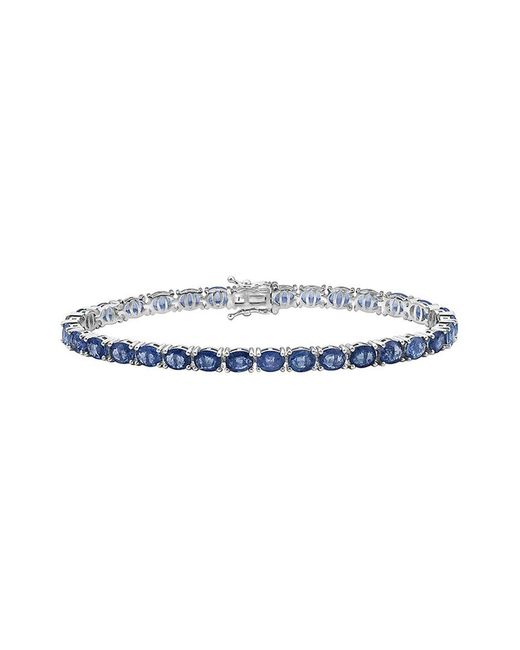 Forever Creations USA Inc. Blue Forever Creations Signature Collections 14K 14.00 Ct. Tw. Sapphire Tennis Bracelet