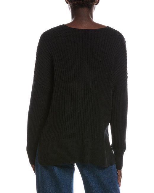 Eileen Fisher Black V-Neck Sweater
