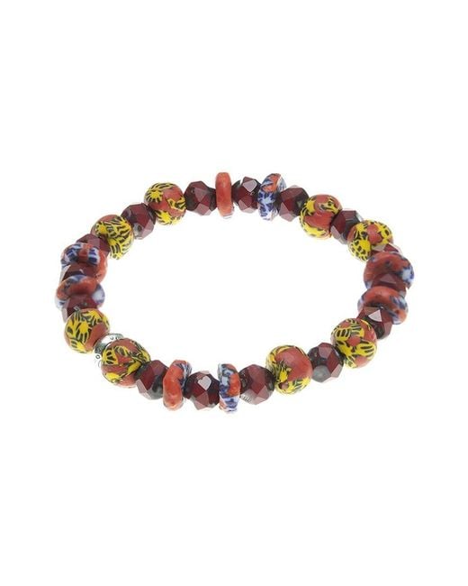 jean claude Brown Jewelry Bead Stretch Bracelet for men