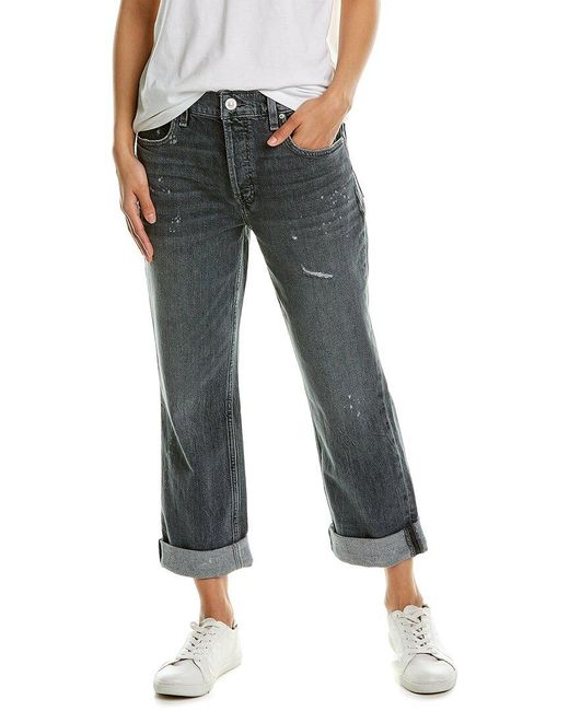 Hudson Jeans Denim Thalia Karma Straight Ankle Jean in Black - Save 30% ...