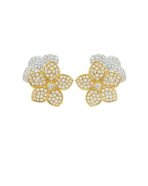 Diana M White Fine Jewelry 18k 3.00 Ct. Tw. Diamond Earrings