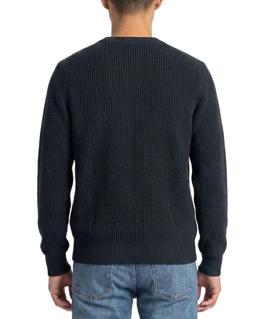 Vince Blue Wool & Cashmere-Blend Crewneck Sweater for men