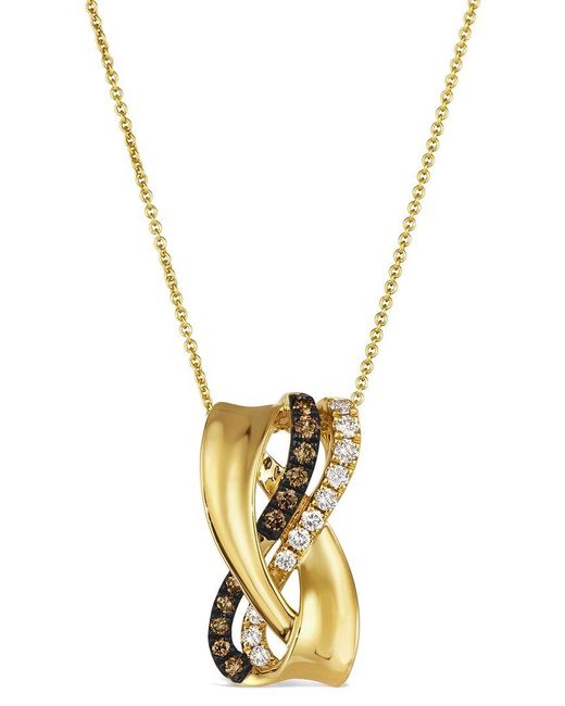Le Vian Metallic 14k Honey Goldtm 0.41 Ct. Tw. Diamond Pendant Necklace