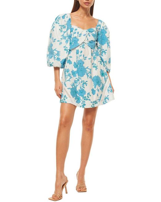 MISA Los Angles Blue Giada Dress