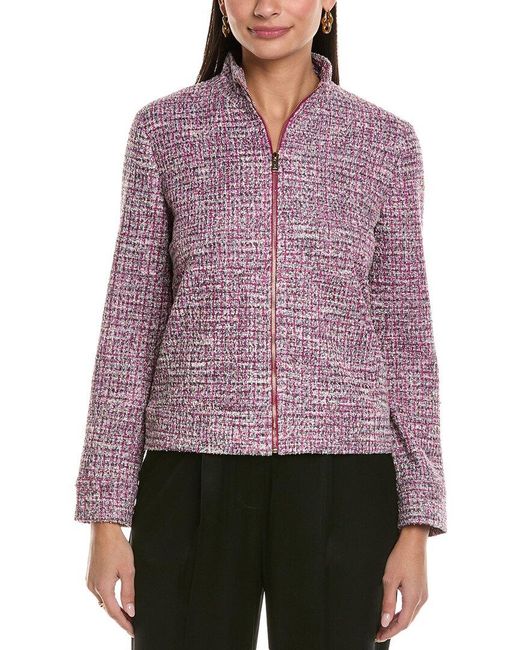 St. John Red Tweed Jacket
