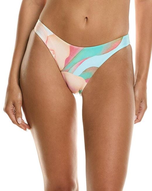 Mara Hoffman Blue Reva Bikini Bottom