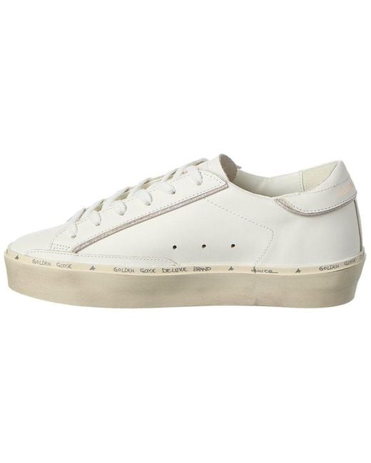 Golden Goose Deluxe Brand White Hi Star Leather Sneaker